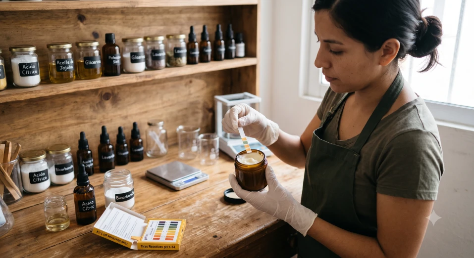 pH en Cosmética Casera: Cómo Medirlo y Ajustarlo (Preguntas Frecuentes)